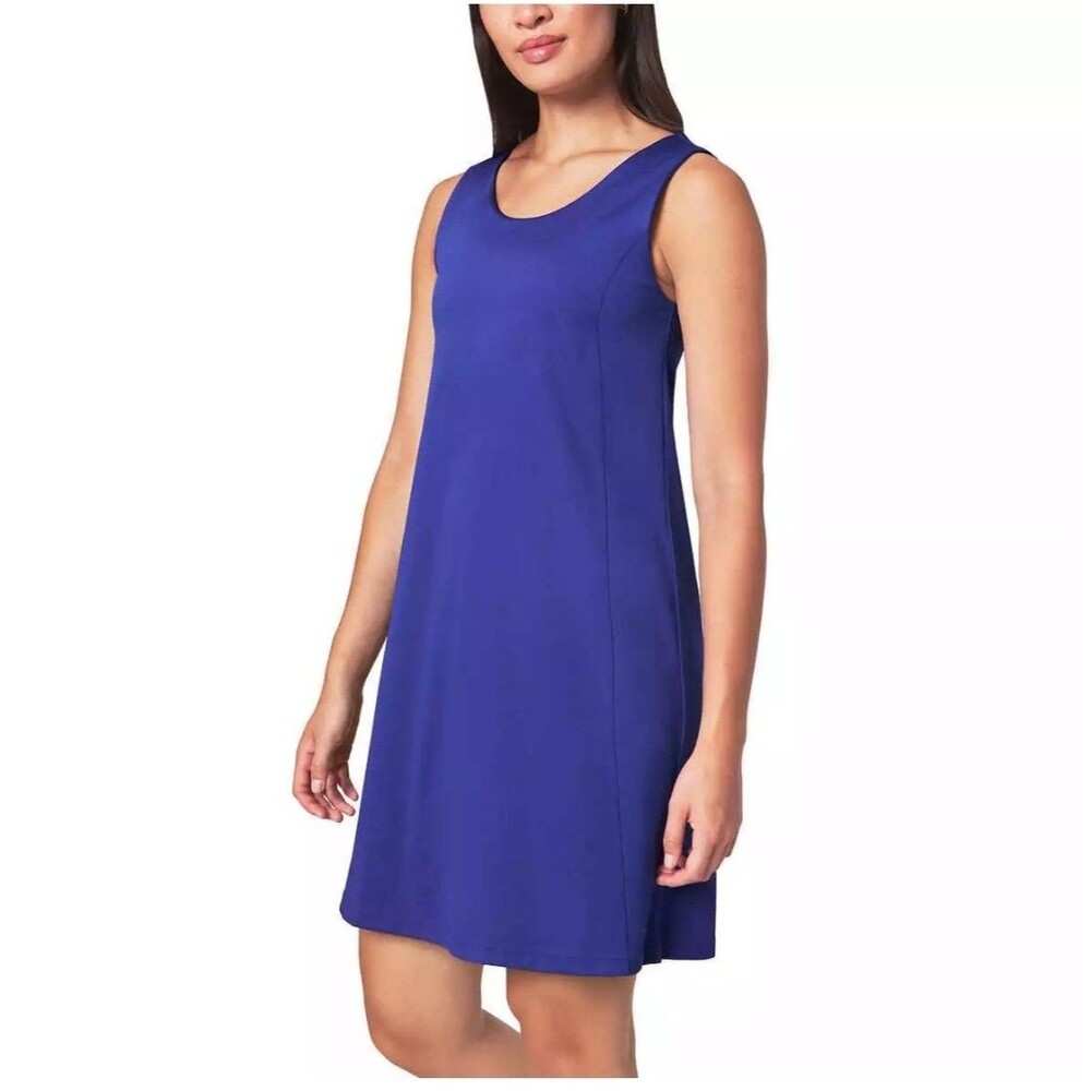 Mondetta Women's Size S Everyday 2-in-1 Athletic Tennis Dress + Bike Shorts Blue